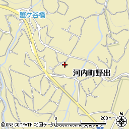 熊本県熊本市西区河内町野出775周辺の地図