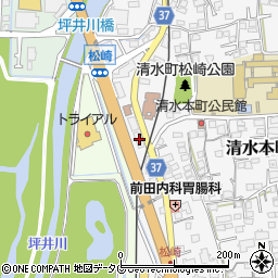 熊本県熊本市北区清水本町17-31周辺の地図