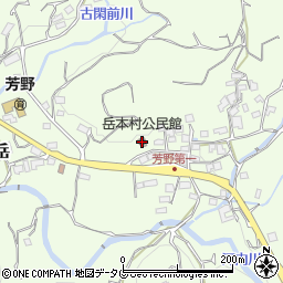 岳本村公民館周辺の地図