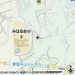 長崎県諫早市栗面町375周辺の地図