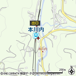 長崎県西彼杵郡長与町周辺の地図