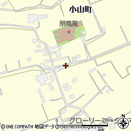 熊本県熊本市東区小山町1950周辺の地図