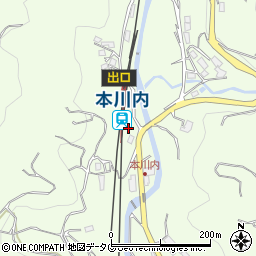 本川内駅周辺の地図