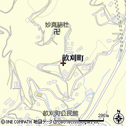 伐採長崎周辺の地図