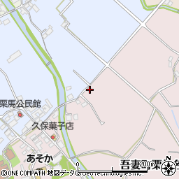 長崎県雲仙市吾妻町栗林名240周辺の地図