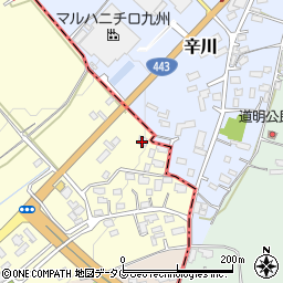 熊本県熊本市東区小山町2038周辺の地図
