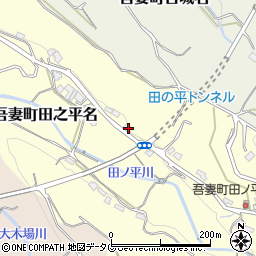 長崎県雲仙市吾妻町田之平名856周辺の地図