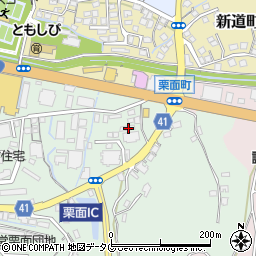 長崎県諫早市栗面町815周辺の地図