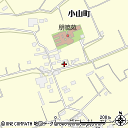 熊本県熊本市東区小山町2206-10周辺の地図