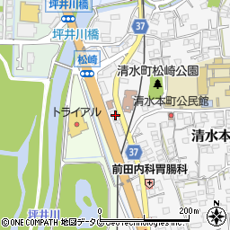 熊本県熊本市北区清水本町17-29周辺の地図