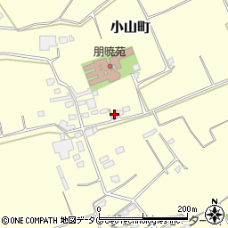 熊本県熊本市東区小山町2206周辺の地図