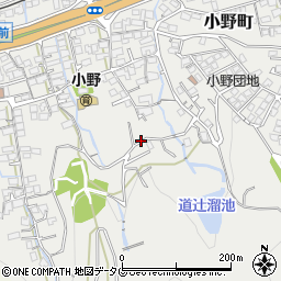 長崎県諫早市小野町周辺の地図