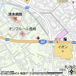 セブンイレブン時津溝川店周辺の地図