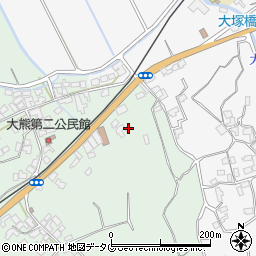 長崎県雲仙市吾妻町阿母名33周辺の地図