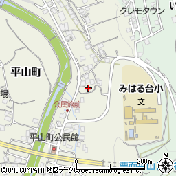 長崎県諫早市平山町208-1周辺の地図