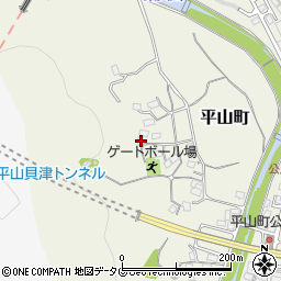 長崎県諫早市平山町517周辺の地図