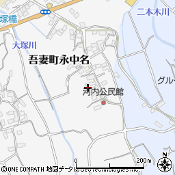 長崎県雲仙市吾妻町永中名295-1周辺の地図