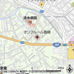 ケアハウス・オンフルール長崎周辺の地図