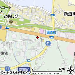 長崎県諫早市栗面町76周辺の地図