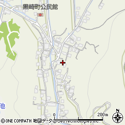 長崎県諫早市黒崎町周辺の地図