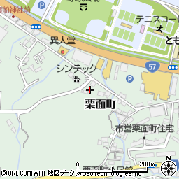 長崎県諫早市栗面町130周辺の地図