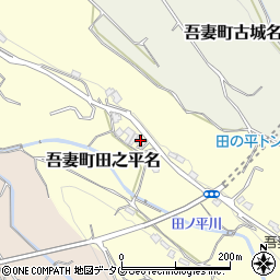 長崎県雲仙市吾妻町田之平名864周辺の地図