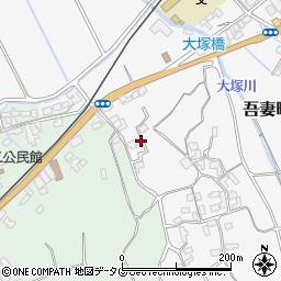 長崎県雲仙市吾妻町永中名808周辺の地図