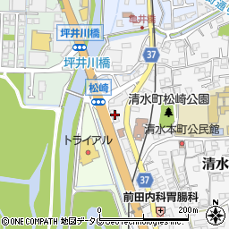 熊本県熊本市北区清水本町17-10周辺の地図