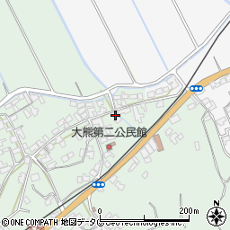 長崎県雲仙市吾妻町阿母名169周辺の地図