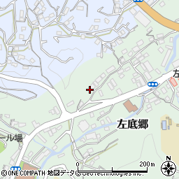 長崎県西彼杵郡時津町左底郷317周辺の地図