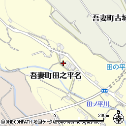 長崎県雲仙市吾妻町田之平名724周辺の地図