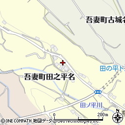 長崎県雲仙市吾妻町田之平名723周辺の地図