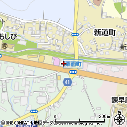 長崎県諫早市新道町70周辺の地図