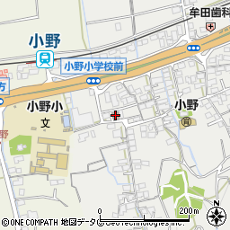 諫早小野郵便局周辺の地図