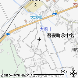 長崎県雲仙市吾妻町永中名767周辺の地図