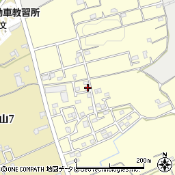 熊本県熊本市東区小山町1635-3周辺の地図