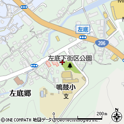 長崎県西彼杵郡時津町左底郷129周辺の地図