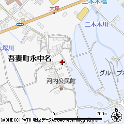 長崎県雲仙市吾妻町永中名273周辺の地図