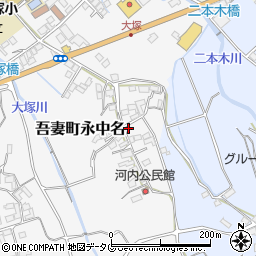 長崎県雲仙市吾妻町永中名276周辺の地図