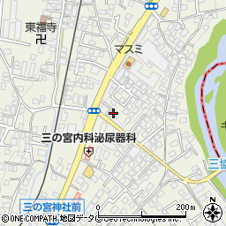 セブンスデーアドベンチスト教団熊本キリスト教会周辺の地図