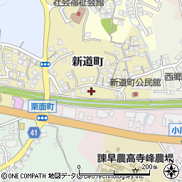 長崎県諫早市新道町174周辺の地図