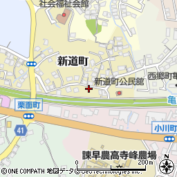 長崎県諫早市新道町176周辺の地図