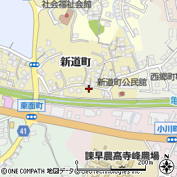 長崎県諫早市新道町187周辺の地図