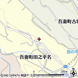 長崎県雲仙市吾妻町田之平名716周辺の地図