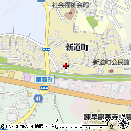 長崎県諫早市新道町208周辺の地図
