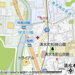 モイスティーヌ　熊本清水サロン周辺の地図