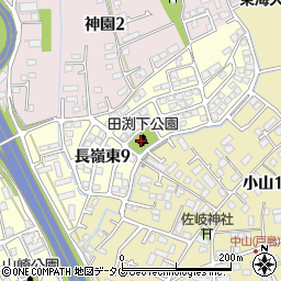 田渕下公園周辺の地図