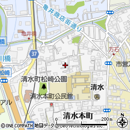 熊本県熊本市北区清水本町14-30周辺の地図