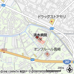 トラバーユ長崎周辺の地図