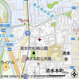 熊本県熊本市北区清水本町14-25周辺の地図
